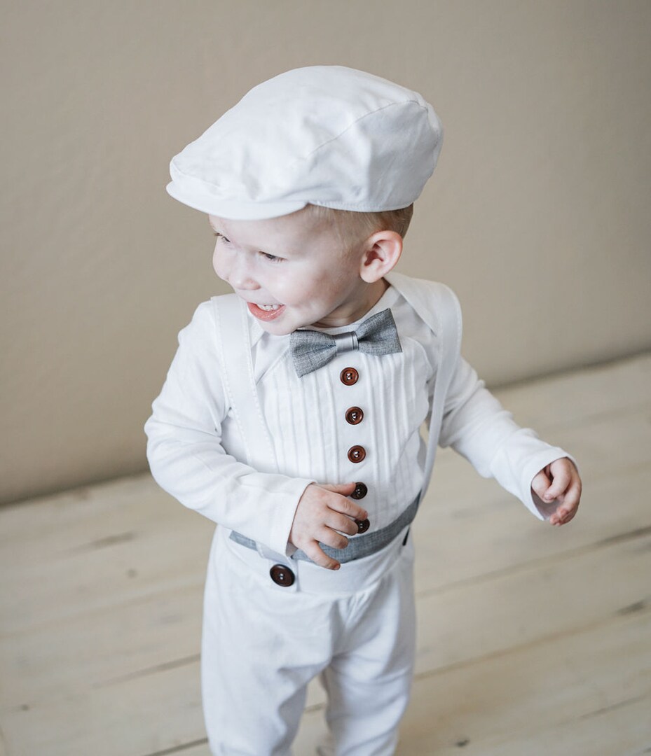 Christening Hat Newborn Scally Cap Jamiks Blue Organic Cotton Baby